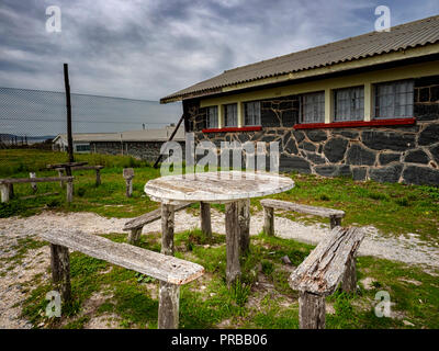 Robben Island, Cape Town, South Africa, that held political prisoners, such as Nelson Mandela, during the apartheid era Stock Photo