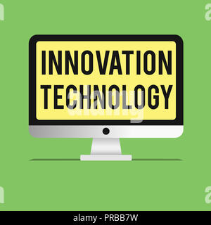 Word writing text Innovation Technology. Business concept for New Idea or Method of Technical or Scientific nature. Stock Photo