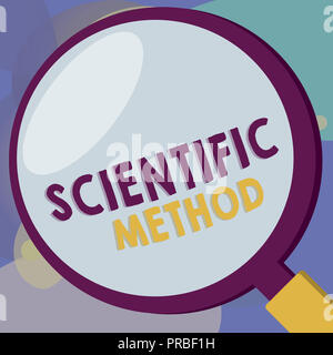 Conceptual hand writing showing Scientific Method. Business photo text Principles Procedures for the logical hunt of knowledge. Stock Photo