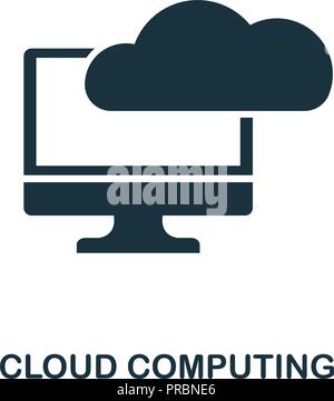 Cloud Computing icon. Simple style design from industry 4.0 collection. UX and UI. Pixel perfect premium cloud computing icon. For web design, apps an Stock Vector
