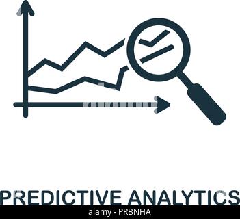 Predictive Analytics icon. Simple style design from industry 4.0 collection. UX and UI. Pixel perfect premium predictive analytics icon. For web desig Stock Vector
