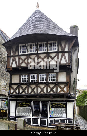 France Dept Finistere. St Renan market town.The old  house called La Maison Cardi in the Place de Vieux Marche. Stock Photo