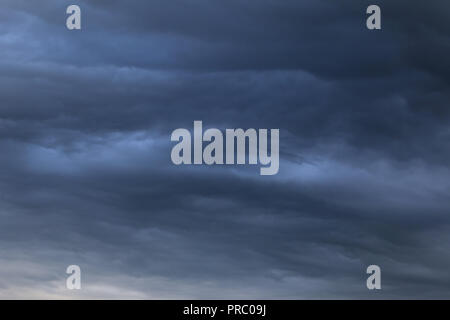 Dark clouds on sky before rainy and storm Stock Photo