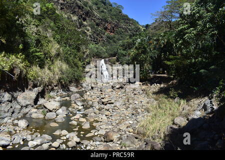 Waimea Warefalls Oahu Island Hawaii USA Stock Photo