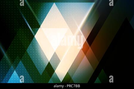 Vector abstract geometric background with triangle shape Stock Vector