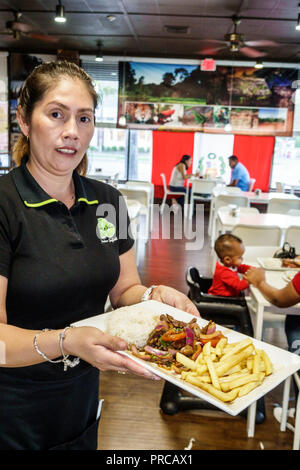 Miami Florida,Biscayne Boulevard,Limon & Sabor Peruvian Seafood,restaurant restaurants food dining eating out cafe cafes bistro,interior inside, Stock Photo