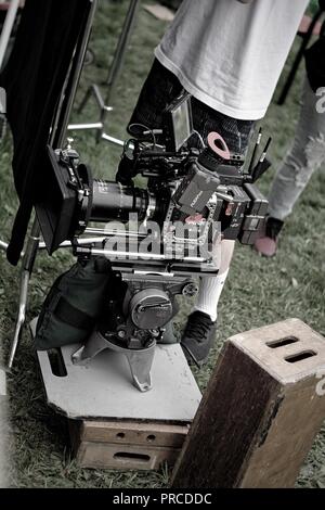 New York, NY; Aug 2018: An Arri Alexa Mini set up on a film set Stock Photo