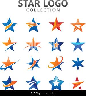 star collection logo Stock Vector