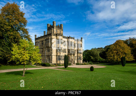 Gawthorpe Hall, a National Trust property in Burnley, Lancashire. Affectionately referred to as the ‘Downton of the North’, Gawthorpe Hall was redesig Stock Photo