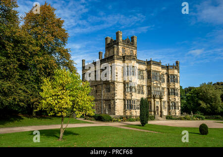 Gawthorpe Hall, a National Trust property in Burnley, Lancashire. Affectionately referred to as the ‘Downton of the North’, Gawthorpe Hall was redesig Stock Photo