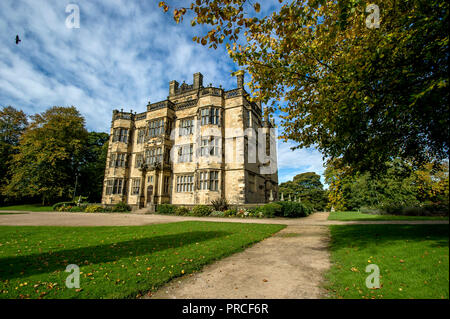 Gawthorpe Hall, a National Trust property in Burnley, Lancashire. Affectionately referred to as the ‘Downton of the North’, Gawthorpe Hall was redesig Stock Photo