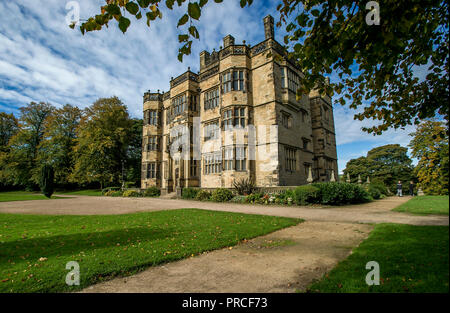 Gawthorpe Hall, a National Trust property in Burnley, Lancashire. Affectionately referred to as the ‘Downton of the North’, Gawthorpe Hall was redesig Stock Photo