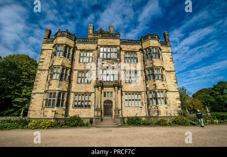 Gawthorpe Hall, a National Trust property in Burnley, Lancashire. Affectionately referred to as the ‘Downton of the North’, Gawthorpe Hall was redesig Stock Photo