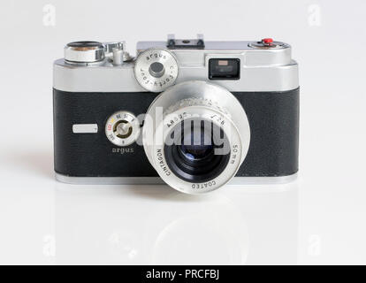 An American made Argus C44R 35mm rangefinder film camera, a Kodak ...