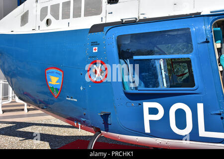 Italy, Bari, Exhibition of Italian military equipment, police. Stock Photo
