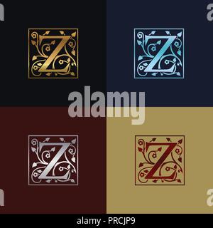 Letter Z Decorative Logo Stock Vector