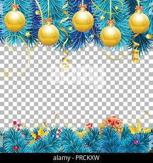 Christmas and New Year Frame Stock Vector
