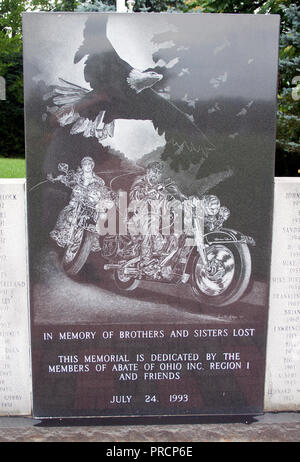 Fallen Motorcycle Riders Memorial in Hopedale, Ohio