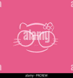 hello kitty nerd glasses wallpaper