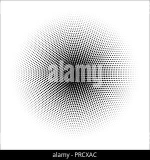 Vector retro style dotwork background. Abstract dotted stippling engraving texture Stock Vector