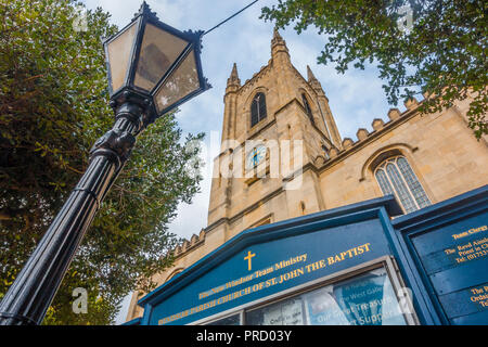A view of the front of Windsor Parish Church of St John the Baptist in Windsor, UK. Stock Photo