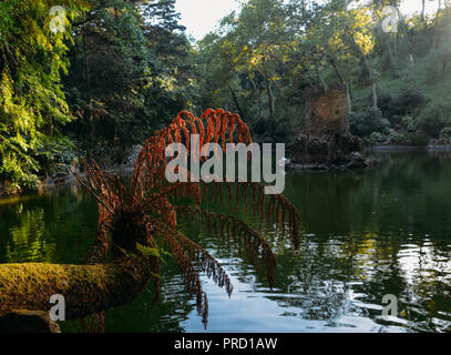 Valley of the Lakes at the Park of Pena in Sintra, Portugal - UNESCO World Heritage Site Ref. 723 Stock Photo