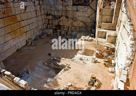 Extraction of the famous Estremoz mable (Alentejo, Portugal) Stock Photo