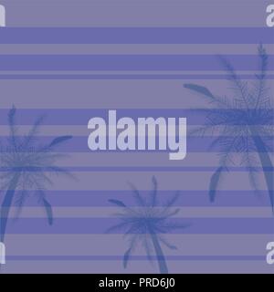 tropical palms tree stripes purple background vector illustration Stock Vector