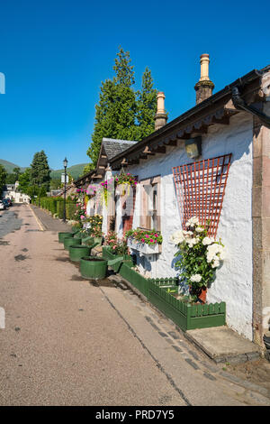 Luss village, houses,  Loch lomond,  Stirlingshire, Scotland, UK Stock Photo