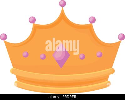 monarchical crown with gemstones vector illustration design Stock ...