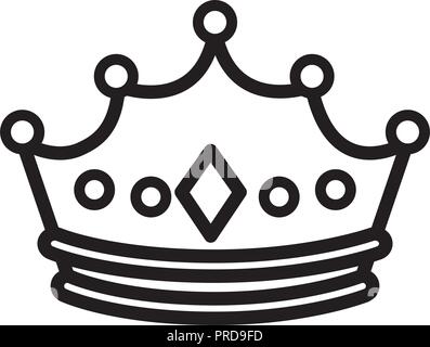 monarchical crown with gemstones vector illustration design Stock ...