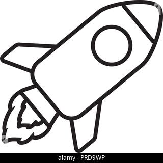 rocket start up icon vector illustration design Stock Vector