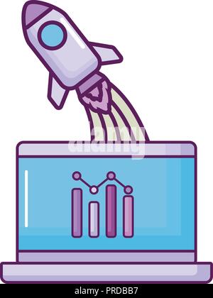 laptop and rocket launcher Stock Vector Image & Art - Alamy