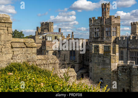 Historic Warwick Castle originally built by William The Conqueror in 1068. Stock Photo