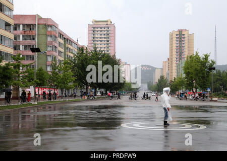 North Korean city of Kaesong Stock Photo