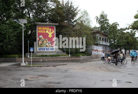 North Korean city of Kaesong Stock Photo