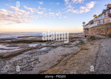 La Jolla, California, USA. Coastal and residential area at a section of beach called Hospital's Reef. Stock Photo