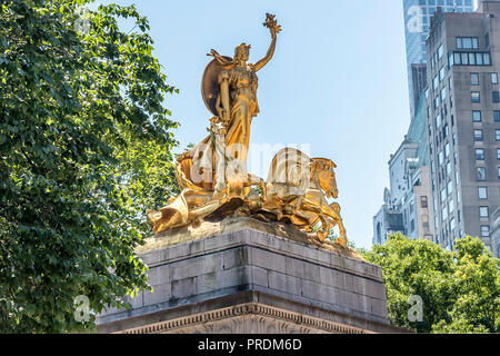 Detail of top of USS Maine National Monument Stock Photo