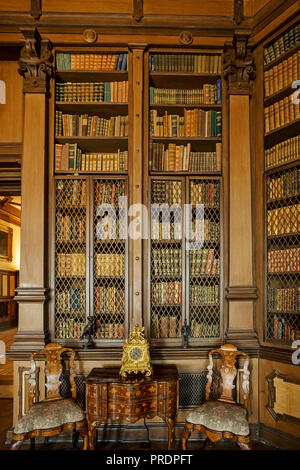 TRIESTE, ITALY - JULY 01, 2015: Interior of Miramare Castle in Trieste, Italy Stock Photo
