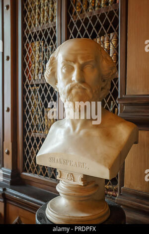 TRIESTE, ITALY - JULY 01, 2015: Interior of Miramare Castle in Trieste, Italy Stock Photo