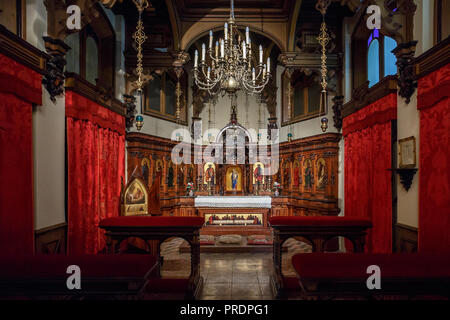 TRIESTE, ITALY - JULY 01, 2015: Interior of Miramare Castle in Trieste, Italy Stock Photo