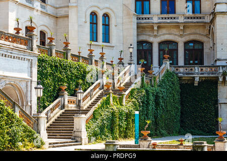 TRIESTE, ITALY - JULY 01, 2015: Miramare Castle, Trieste, Italy, Europe Stock Photo