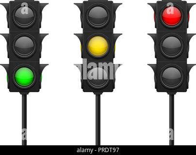 Traffic lights. Set Stock Vector