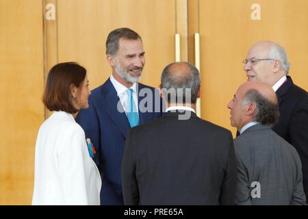 Madrid, Spain. 2nd Oct, 2018. King Felipe VI International Conference on Intelligent robots and system in Madrid Madrid, Spain. 02nd Oct, 2018. Credit: CORDON PRESS/Alamy Live News Stock Photo