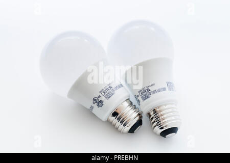 LED light bulbs - USA Stock Photo