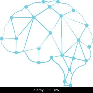 Cloud braind connections Stock Vector