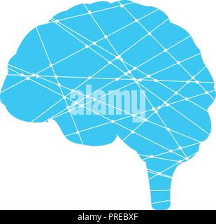 Cloud braind connections Stock Vector