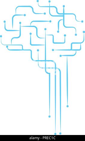 Cloud braind connections Stock Vector