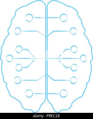 Cloud braind connections Stock Vector