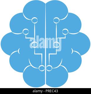 Cloud braind connections Stock Vector